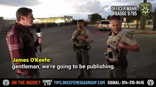 James O'Keefe breaking stories "Is that a bus filled with illegal immigrants behind you?"