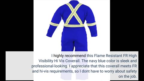 Flame Resistant FR High Visibility Hi Vis Coverall-Overview