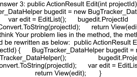 How to edit data in GridView using aspnet MVC