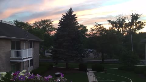 Sunset in time-lapse