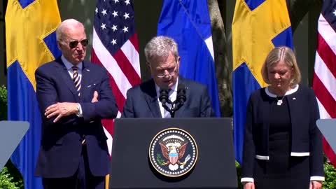 Finland, Sweden joining NATO 'is not a threat to anybody' -Biden