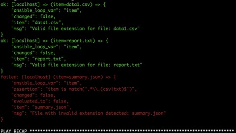 Automating File Extension Validation with Ansible
