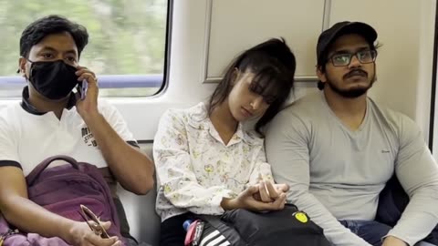 PRANK SLEEPING ON TRAIN