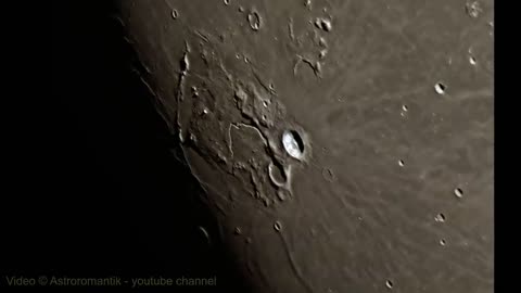 MOON Telescope view 4K video. AMAZING LANDSCAPE of the SURFACE of the MOON. Lots of weird stuff!