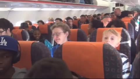 KSI" Singing " Song During Flight to UK on Plane
