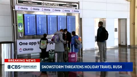 Major winter storm threatens holiday travel in U.S