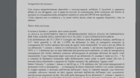 I ricorsi ai dpcm di Conte passati in giudicato e vinti