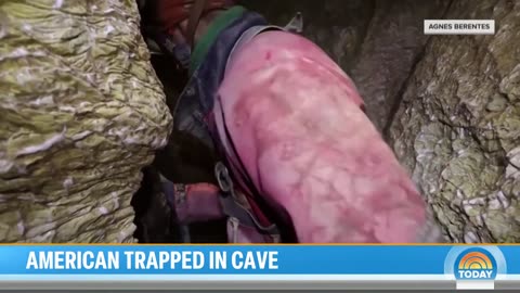 American trapped in Turkish cave is now halfway to the surface