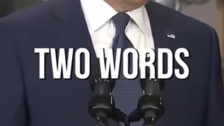 Biden, Let Me Start Off With Two Words