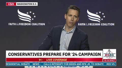 FULL SPEECH: Josh Hawley Faith and Freedom Coalition: Road to Majority Conference 6/23/23