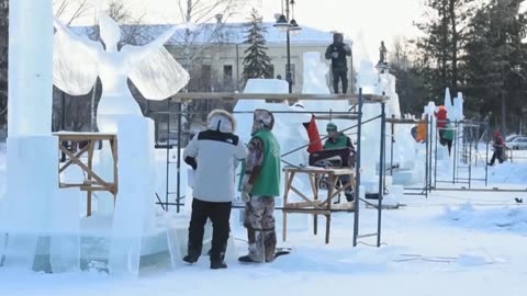 Ice Sculptures ~How It's Made~