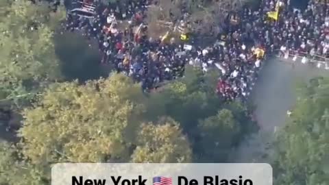 Massive Protest At DeBlasio's Place Against J4b Mandates