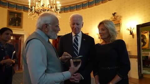 Spacel moments from pm modi's warm Welcome at the white house