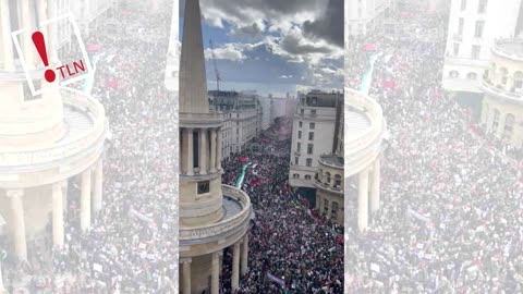 100.000 manifestantes se unen a la marcha pro Palestina en Londres