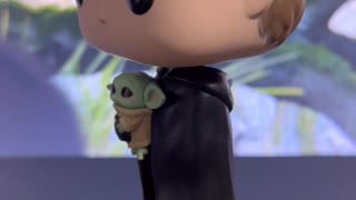 Luke Skywalker with Grogu Pop