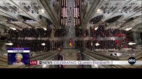 The #RoyalFamily accompanies the casket of Queen Elizabeth II at her state funeral in