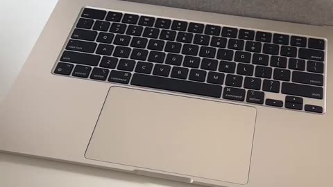 The unboxing of brand new Macbook