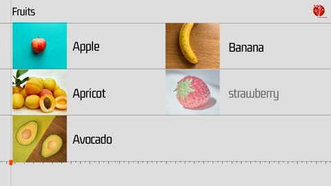 Vocabulary - Fruits in English