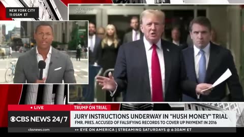 Jury instructions underway in Trump _hush money_ trial CBS News