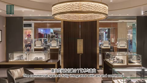 American high-end jewelry store showcase project