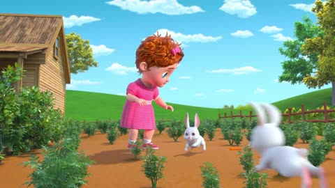 Popular Nursery Rhymes & Kids Songs Five Little Bunnies Went Out To Play.