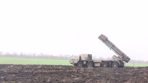 Ukraine War - MLRS "Smerch" destroys the warehouses of ammunition and military equipment