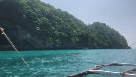 On the sea during the Boracay Hopping Tour