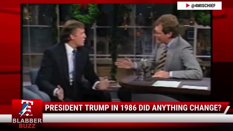 President Trump In 1986 Did Anything Change?