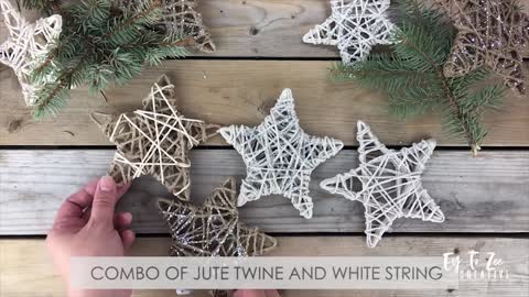 DIY String Star Ornaments | Christmas Ornaments