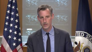 Ned Price leads the Department Press Briefing, at the Department of State, on January 9, 2023.