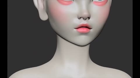 Ghost punk SKEENgirlzbrush sculpting process quick overview 2