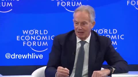 TONY BLAIR DAVOS 2023 CALLS FOR DIGITAL INFRASTRUCTURES TO MONITOR WHO IS VACCINATED AND WHO IS NOT