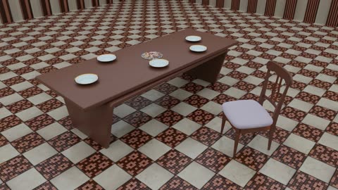 a 3d rotational table in Blender