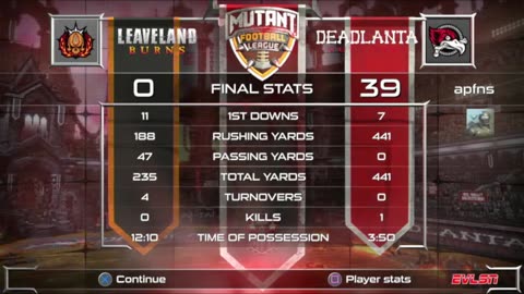 @apfns Live Gaming-Talk-Chat on Rumble Game 4 of Cleveland VS ATL Mutant Football PS5