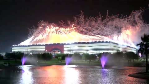 Fireworks over Al Bayt stadium ahead of World Cup