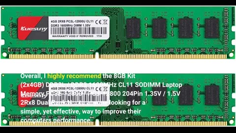 8GB Kit (2x4GB) #DDR3L / #DDR3 1600MHz CL11-Overview