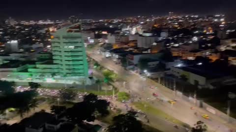 Videos: caravanas de motos se tomaron las vías de Cartagena durante Halloween