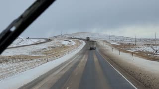 WINDY DAY IN WYOMING USA I 80