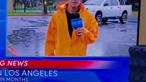 Zach king Breaking news - Los Angeles Rain causes flooding #shorts