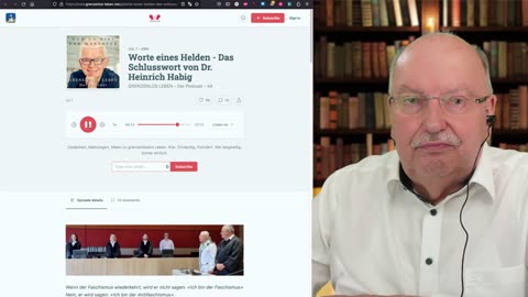 Worte eines HELDEN - 2 Jahre und 10 Monate Gefängnis für Dr. Heinrich Habig