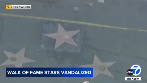 Jenni Rivera and Selena's Hollywood Walk of Fame stars covered in black paint by vandals