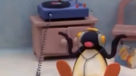 A penguin with a great sense of rhythm