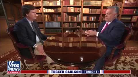 Hungarian Prime Minister Viktor Orban talks to Tucker Carlson Tonight