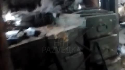 RU POV: 26-11-2023: Avdiivka Industrial Zone. Atmosphere of Russian Forces trench.