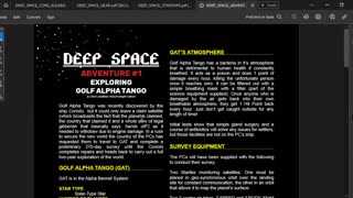 A look at "DEEP SPACE" RPG