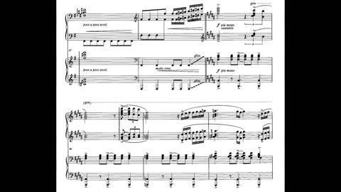 Astor Piazzolla Adios Nonino for Two Pianos (sheet music, partitura)