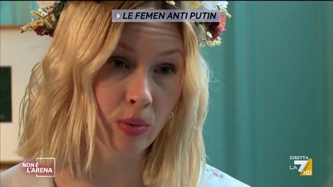 08-05-2022 "Non e' L'Arena" - Femen contro Putin