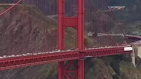 ►🚨▶◾️🇮🇱⚔️🇵🇸 Golden Gate Bridge blocked "Stop Arming Israel"