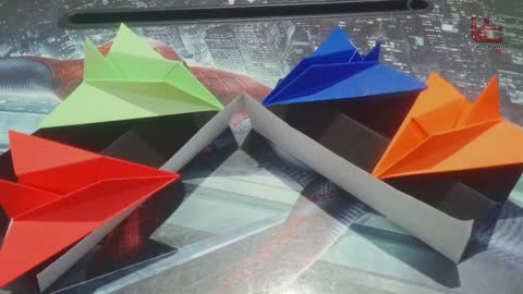 Cara membuat pesawat jet dari kertas origami