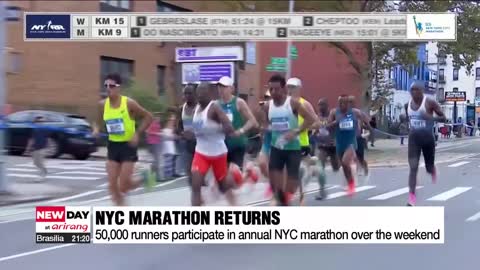 Annual NYC marathon wraps up over the weekend